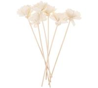 TOVINANNA Diffuseur de Fleurs Diffuseur d'Arômes 6 Pièces Tiges de Fleurs Dahlia en Rotin pour Accessoires Décoratifs pour Salon Chambre la Cuisine