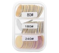 TOVINANNA Disques Abrasifs pour Ponceuse à Ongles 20 MM Kit 3 Grains 80/180/240 Tampons de Ponçage pour Manucure et Pédicure Papier de Verre de Rechange Compatible Soin des Pieds et