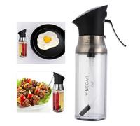 TOVINANNA Distributeur Spray la Cuisine Bouteille Plastique Transparente Double Compartiment Pulvérisateur Alimentaire sans Odeur pour Vinaigre et Huile Usage Culinaire Familial