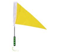 TOVINANNA Drapeau D'activité Extérieure Léger Mât Télescopique Réglable en Acier Inoxydable pour Guidage des Élèves et Sécurité Routière Jaune