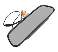 TOVINANNA Écran de Surveillance de Recul 5 Pouces pour Rétroviseur Intérieur, Moniteur AV Double Entrée, Compatible Caméra de Recul, pour Stationnement et Manœuvres en Voiture