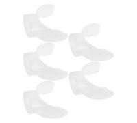 TOVINANNA Ensemble de 5 Embouts en Silicone Blanc pour Régulateur et Tuba, Faciles à Nettoyer, Amélioration Capacité, Rééducation Pulmonaire pour Plongée