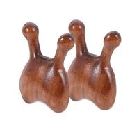 TOVINANNA Ensemble De Peignes De Massage En Bois De Santal Pour Le Cuir Chevelu Et Les Yeux Outil Facial Gua Sha Grattoir À Nez En Bois