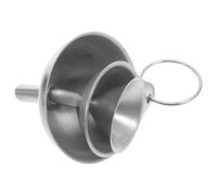 TOVINANNA Entonnoir en Acier Inoxydable 3 Pièces Anneau Suspendre Petit Entonnoir Ménager Multifonction pour Huile Vin Jus Adapté au Remplissage Facile de Bouteilles et Bocaux Usage