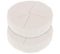 TOVINANNA Éponge De Maquillage En Latex 2 Pièces Petite Taille Forme Triangulaire Double Usage Visage Femmes Accessoires Cosmétiques Portables Pour Fond De Teint Et Poudre