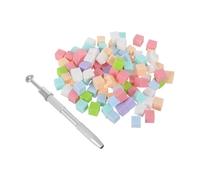 TOVINANNA Éponges à Ongles Dégradées 1 CM 100 Pcs Stylet Applicateur pour Nail Art Mini Blocs Doux Non Pelucheux Réutilisables Manucure Gel Maison et Salon