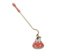 TOVINANNA Éteignoir à Bougie Décoratif en Alliage de Zinc avec Tête de Fleur Manche Long Rouge Outil D’Extinction Sûr pour Mèches pour Décoration Intérieure et Ambiance Cosy