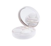 TOVINANNA Étui à Lentilles de Contact Portable Motif Marbre Blanc, Compact et Léger, Matériau Sûr, Maison et Voyage, Protection la Sécheresse, Adapté Usage Quotidien et Extérieur