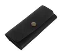 TOVINANNA Étui à Médiators en PU Noir pour Guitare Rangement Organisé, Ouverture Élastique et Compartiments Intégrés, pour Répétitions et Concerts