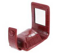 TOVINANNA Étui à Rouge à Portable PU Trousse De Maquillage Imprimée Rouge Pochette Cosmétique avec Miroir pour Voyage Et Utilisation