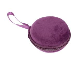 TOVINANNA Étui de Rangement Violet pour Huiles Essentielles 10 Compartiments 1-2 ML Pochette Portable en Velours Paquet de Transport Pratique pour Flacons D’Aromathérapie et Vernis à