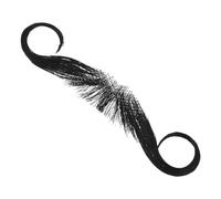 TOVINANNA Fausse Moustache pour Homme Cheveux Humains Naturels Barbe Réaliste Facile à Appliquer Noir Classique pour Cosplay et Maquillage de Film