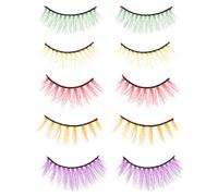 TOVINANNA Faux Cils 5 Ensembles de Faux Cils Épais Naturels pour Femmes Kit D'extension de Cils Substitut de Spa pour Événements