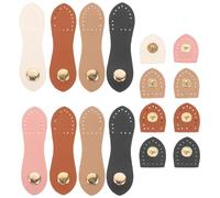 TOVINANNA Fermetures à Pression pour Paquet Fourre-Tout en Cuir PU Lot de 8 Boucles à Languette Robustes Adaptées aux Créations Manuelles et Usage Régulier