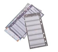 TOVINANNA Feuilles de Suivi Budgétaire Perforées A6 à Motif Floral Papier Budget 120 Feuilles pour Classeur Carnet de Suivi des Dépenses Personnelles et Professionnelles Organisateur