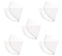 TOVINANNA Filet de Base Bords Renforcés pour Postiche 5 Pièces Marron en Dentelle Respirant, Accessoire de Bonnet, pour Port Prolongé et Coiffage DIY
