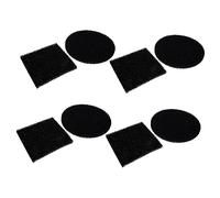 TOVINANNA Filtres Pour Bac à Compost Cuisine Lot De 8 Pièces Coton Naturel Rond Et Carré Accessoire Filtration Anti-odeurs Tapis Filtrant Pour Élimination Odeurs Ménagères