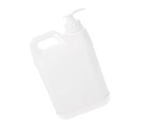 TOVINANNA Flacon Doseur Blanc 3l en Plastique avec Pompe Design Élégant, Réservoir Rechargeable Polyvalent pour Savonnette Liquide et Détergent, Salle de Bain Maison