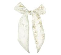 TOVINANNA Foulard En Soie Pour Cheveux Vert à Fleurs, Bandeau Léger Et Fin, Ruban Long Vintage, Accessoire Cheveux Femme Pour Coiffure Et Décoration Paquet à Main