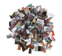 TOVINANNA Fragments de Mosaïque en Verre Noir, Pièces Irrégulières