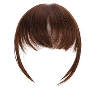 TOVINANNA Frange à Clip Extension de Cheveux Synthétique Effet Réaliste Utilisation Quotidienne Mariage Fête Facile à Coiffer Lisseur