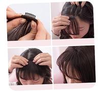 TOVINANNA Fringue Clip Frontale Frange Aerienne Pour Femme Accessoires Cheveux Extensions Cheveux Foncé Coiffure Déguisement