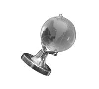 TOVINANNA Globe Décoratif en Cristal Mini Format, Ornement Géographique Élégant pour Décoration de Table, Base Stable, Présent Chic pour Mariage et Fête, Accessoire Décoratif Intérieur