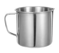 TOVINANNA Gobelet Gradué Inox avec Poignée Bécher de Laboratoire Chimie Polyvalent Résistant Corrosion pour Mesurer Liquides et Solides