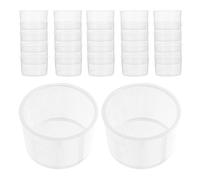 TOVINANNA Gobelets Doseurs Plastique Transparent 200 Pièces 10 Ml pour Mesure Résine Époxy et Teintures, pour Activités Créatives et Dosage Remède Réutilisable