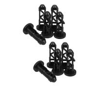 TOVINANNA Goupilles de Charnière Plastique 240 L, Lot de 10 Pièces, Accessoires pour Poubelle à Roulettes, Remplacement Charnière Couvercle Poubelle Recyclage, Usage Extérieur et Camping