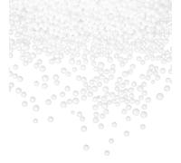 TOVINANNA Granulés de Mousse Epp Blanc 3-5 Mm 200 G, Billes de Rembourrage pour Coussin de Canapé et Pouf, Garnissage de Poufs Léger et Inodore, Recharge Pratique pour Meubles de Salon