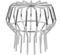 TOVINANNA Grille de de Gouttière 110 MM en Acier Inoxydable 201 Filtre Anti-Feuilles pour Drain Extérieur Crépine de Balcon Réutilisable pour Toit et Sol Anti-Obstruction Solide