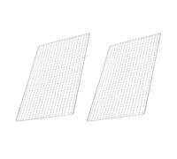 TOVINANNA Grilles de Cuisson en INOX 48X30 CM Lot de 2, Filets Antiadhésifs Résistants la Chaleur, Accessoires pour Griller Bacon et Légumes Barbecue