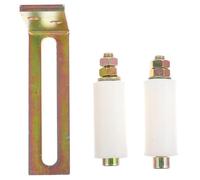 TOVINANNA Guide-rouleau pour Portail Coulissant en Nylon Industriel, Kit de Quincaillerie Réglable pour Porte de Clôture, Galet de Palier de Pression Silencieux, Compatible Portes