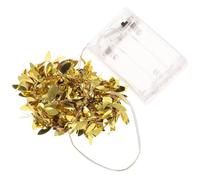 TOVINANNA Guirlande Lumineuse d'Intérieur 20 LED Feuilles Dorées 2 Mètres Guirlande Décorative pour Chambre Lumières de Vigne LED pour Décoration Festive et Ambiance Chaleureuse