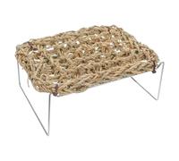 TOVINANNA Hamac pour Dragon Barbu et Lézard Rectangulaire en Herbe Marine avec Surface Résistante et Fonction Escalade pour Habitat de Reptiles et Terrarium