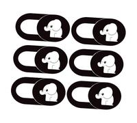 TOVINANNA Housse de Webcam Coulissante 6 Pièces pour Ordinateur Portable, Cache Caméra Motif Éléphant, Adaptée à Tablettes et PC en Réunion