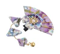 TOVINANNA Japonais Hair Barrettes Avec Pompon Fleurs Épingles à Cheveux Tissu Pour Kimono Accessoires De Coiffure Et Filles Convient Pour Cosplay Et Mariages