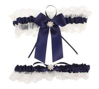 TOVINANNA Jarretière de Mariage en Dentelle Élégante pour Jambe Mariée, Accessoire Léger et Classique, Ensemble 1 Set pour Cérémonie ou Fête