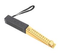 TOVINANNA Jauge D'épaisseur de Coin 1-15 Mm Plaqué Cuivre 0,5 Mm Précision Outil D'inspection Technique pour Contrôle de Planéité et Mesures D'écart pour Génie Civil et Bâtiment