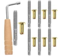 TOVINANNA Jeu de Chevilles de Lyre Professionnelle 7 Notes Clé et Clous de Remplacement en Métal, Accessoires Solide pour Accordage Précis D’instruments à Cordes Harpe Lyre, Kit Réparation