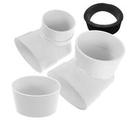 TOVINANNA Kit Bride de Toilette Décalée en Pvc Renforcé, Rallonge 10 Cm, Raccord Étanche pour Évacuation Wc, Accessoire Salle de Bain pour Réparation et Installation Rapide