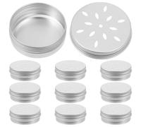 TOVINANNA Kit de Dressage Olfactif pour Chiens Mallette Ronde en Aluminium Couvercle à Trous pour Formation aux Odeurs Adaptée aux Chiens de Travail