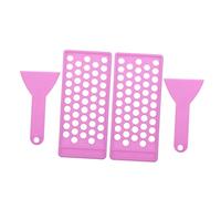 TOVINANNA Kit De Fabrication Lèvres 4 Pièces 50 Trous 5g Plateau De Remplissage Violet Spatule Souple Diy Maison Pour Création De Rouge à Lèvres