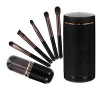 TOVINANNA Kit De Pinceaux De Maquillage Avec Miroir Pinceaux Cosmétiques Fibre Manche Accessoire De Beauté Pour Femme Pour Voyage Et Maquillage Quotidien