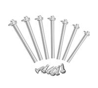 TOVINANNA Kit de Réparation pour Ventilateur Pliant - 7 Rivets Métalliques Grands Formats Tige et Écrou - Accessoires Professionnels de Fixation pour Réparation D’Éventails Pliables en