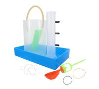 TOVINANNA Kit D'expérimentation Physique de Pression Liquide Transparent pour Collège, Dispositif de Laboratoire Éducatif Solide, Expérience sur Relation Profondeur-pression, Matériel
