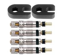 TOVINANNA Kit D'outils pour Noyaux de Valve Presta en Alliage, Performance Stable et Facile à Installer, pour Réparation Urgente de Pneus de Vélo, 2 Ensembles