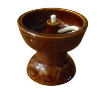 TOVINANNA Lampe à Pétrole Mèche pour Usage Intérieur et Offrandes Bouddhistes, Lampe Décorative Vintage en Céramique