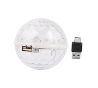 TOVINANNA Lampe de Fête USB LED Stroboscopique Colorée Cristal Multifacettes, Effet Boule Disco pour Dj Scène Karaoké Bar, Petite Taille Rechargeable USB Type-c,